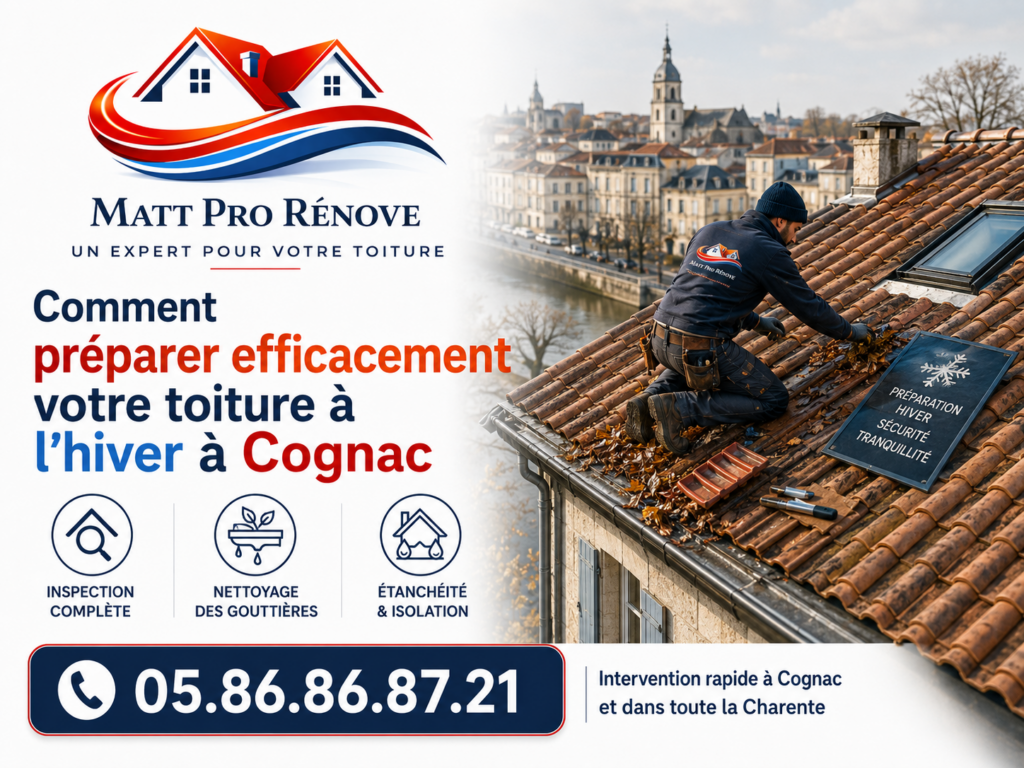 Illustration de l’article : Comment préparer efficacement votre toiture à l&rsquo;hiver à Cognac